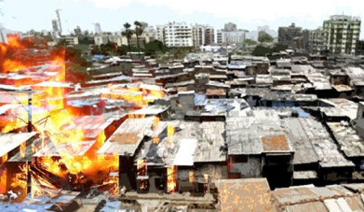 খিলগাঁও বাজারে আগুন, পুড়ে ছাই অর্ধশতাধিক দোকান