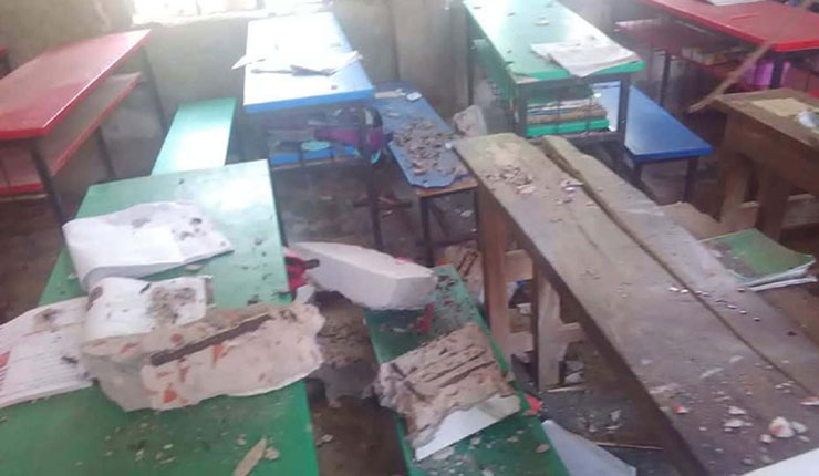 বরগুনায় ক্লাস চলাকালে ভবনের ভিম ধসে ছাত্রী নিহত