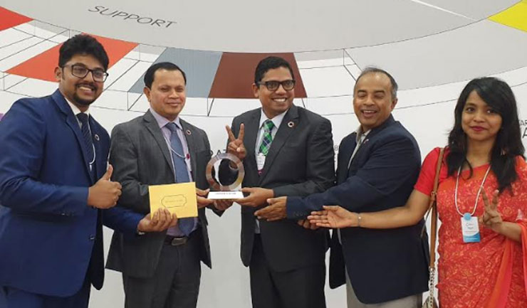 ড্যাফোডিল ইউনভিার্সিটির ‘রুকি অফ দ্যা ইয়ার’ পুরস্কার অর্জন
