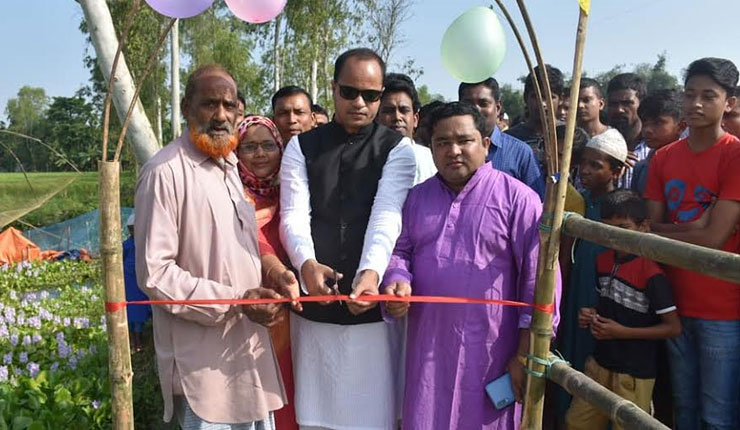 হাতীবান্ধার সেই ৪ শত ফিট বাঁশের সাঁকোর উদ্বোধন