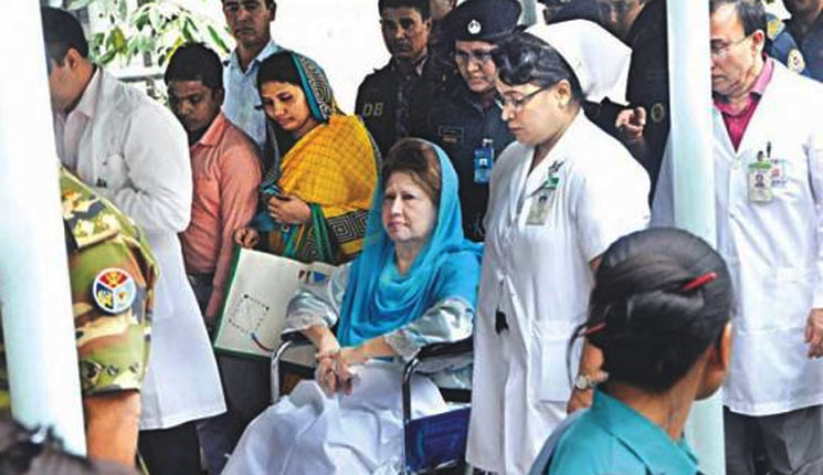 খালেদা জিয়ার সাথে সাক্ষাতে বিএসএমএমইউতে ৫ স্বজন