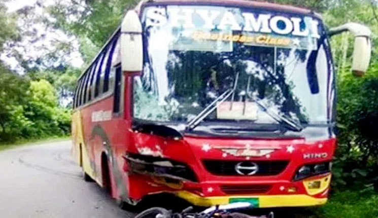 শ্যামলী বাসের ধাক্কায় দুই স্কুলছাত্রের মৃত্যু