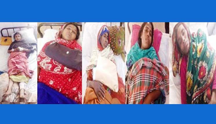 মান্দায় জমি নিয়ে বিরোধে পাঁচ নারী আহত
