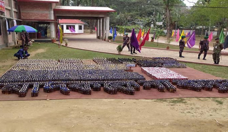 সাড়ে ১৪ কোটি টাকার মাদকদ্রব্য ধ্বংস