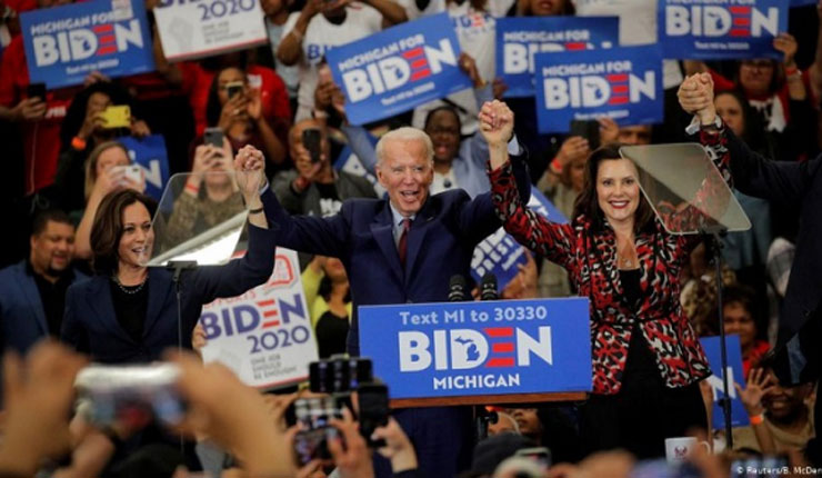 ট্রাম্পকে চ্যালেঞ্জের পথে এগিয়ে বাইডেন