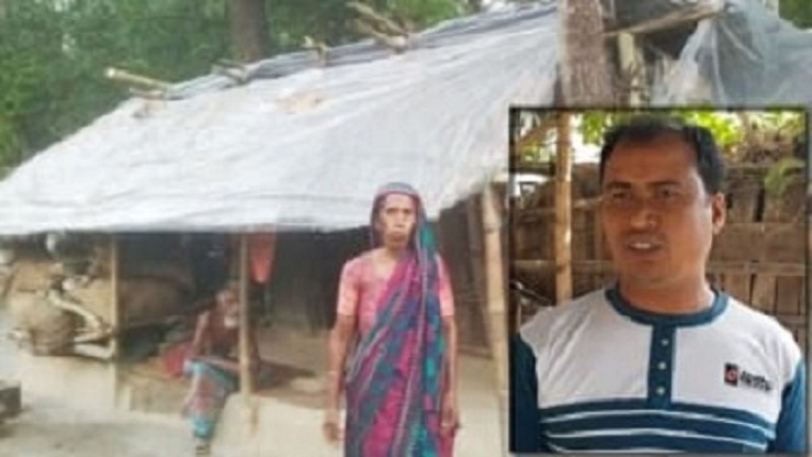 ছবি তোলার পর ত্রাণ কেড়ে নিলো যুবলীগ নেতা খালি হাতে ফিরতে হলো বৃদ্বাকে