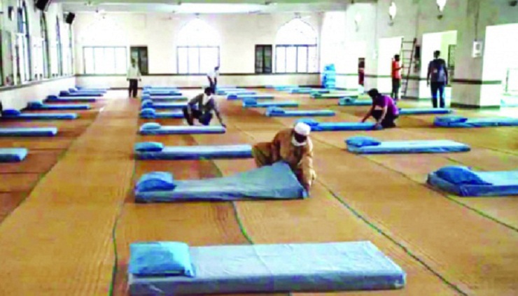 মসজিদই যখন হলো কোয়ারেন্টিন কেন্দ্র