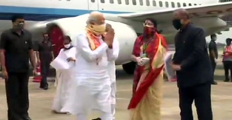 আম্ফানে বিধ্বস্ত পশ্চিমবঙ্গ পরিদর্শনে মোদি