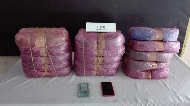 সাড়ে ৪ লাখ টাকার গাঁজাসহ গ্রেফতার দুই