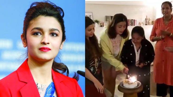 গৃহকর্মীর জন্মদিনে আলিয়ার চমক
