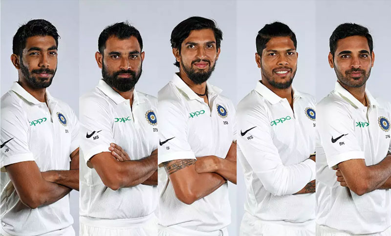 পাঁচ পেসারের ভারত ইতিহাস সেরা'