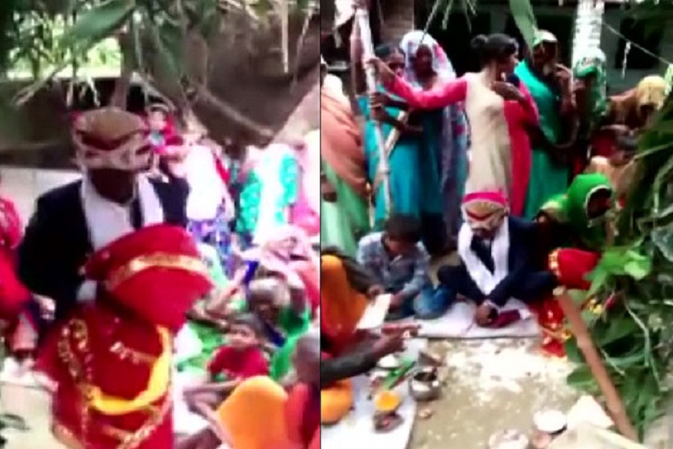 বাবার ইচ্ছায় কাঠের পুতুলের বউকে বিয়ে করলেন যুবক!
