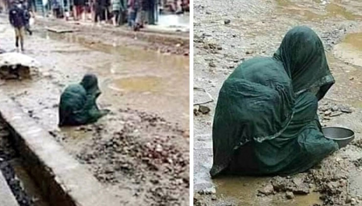 জমি বিক্রি করে ছেলে ঢাকায়, বৃষ্টিতে ভিজে ভিক্ষা করেন মা