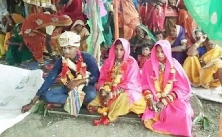 ২ কনেকে একই আসরে বিয়ে করলেন এক যুবক