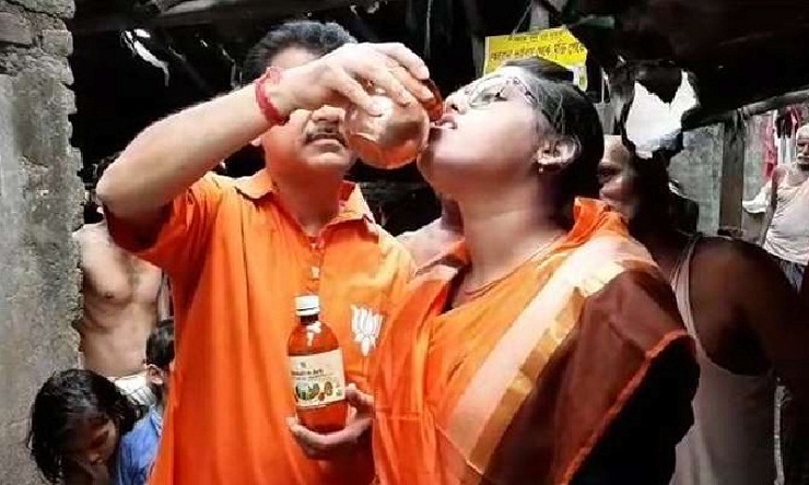 আমরা গোমূত্র খেয়ে ভালো থাকি: বিজেপি নেতা