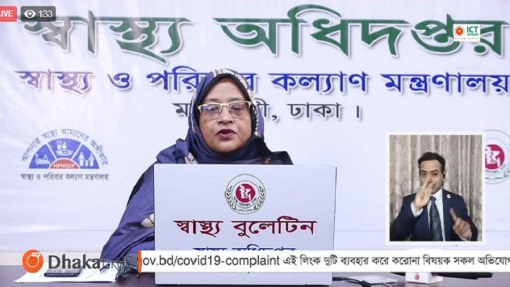 দেশে একদিনে ৫৪ মৃত্যু, আক্রান্ত ২২৭৫