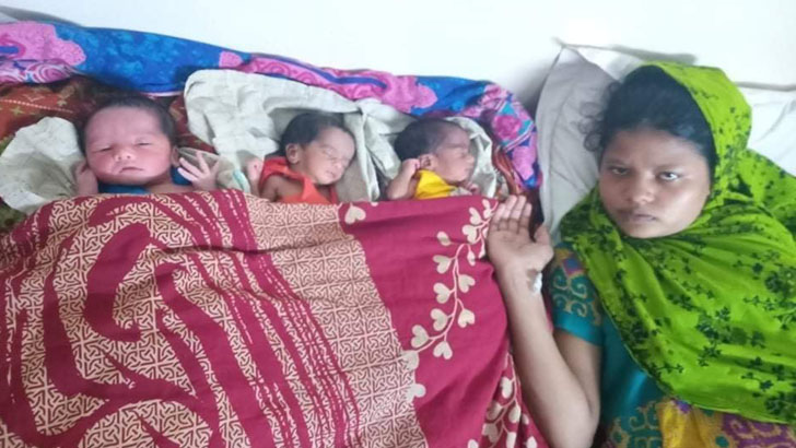 সোনারগাঁওয়ে এক প্রসূতির ৩ জমজ সন্তান প্রসব
