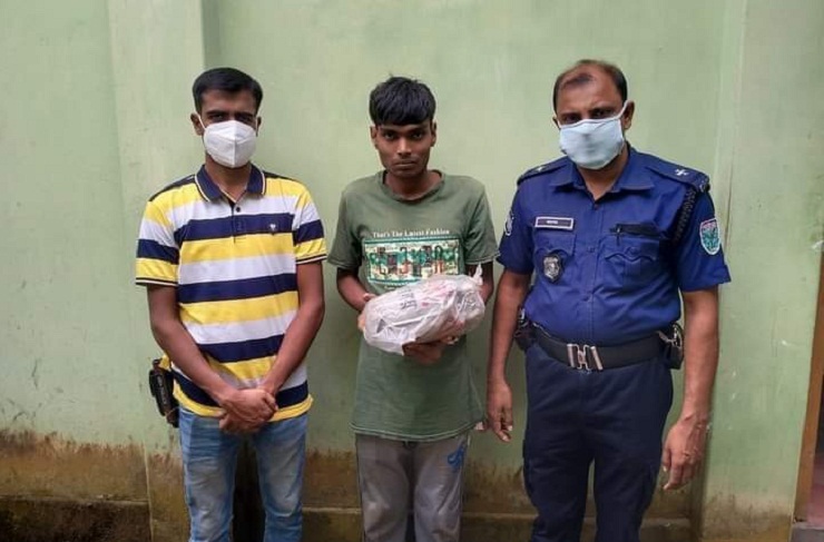 মাধবপুরে গাঁজাসহ ১ মাদক কারবারি আটক