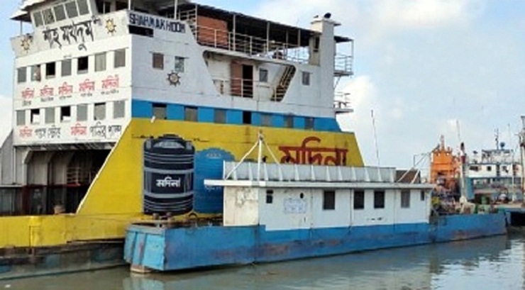 শিমুলিয়ায় আবার ফেরি বন্ধ