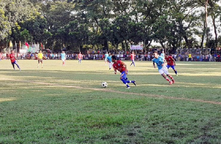 মাগুরায় প্রীতি ফুটবল ম্যাচ অনুষ্ঠিত
