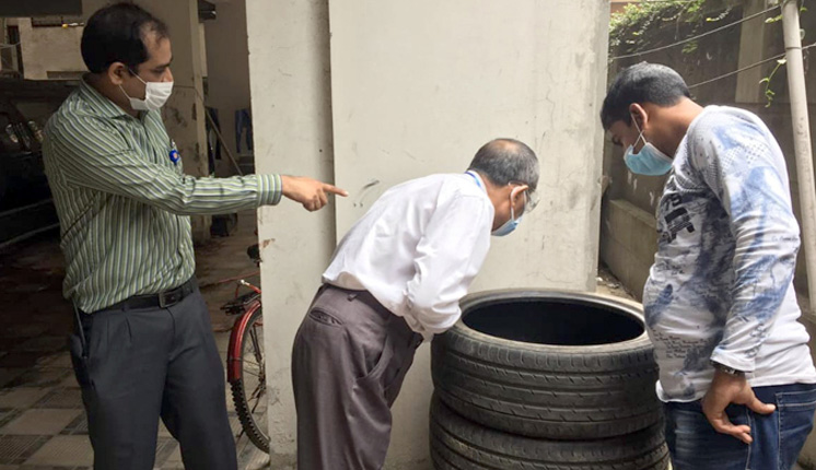 ১৩৮ স্থাপনায় এডিসের লার্ভা, আড়াই লাখ টাকা জরিমানা