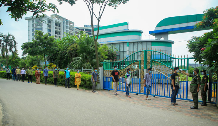 শতভাগ কোভিড-১৯ প্রতিরোধ-বান্ধব ড্যাফোডিল বিশ্ববিদ্যালয় ক্যাম্পাস 