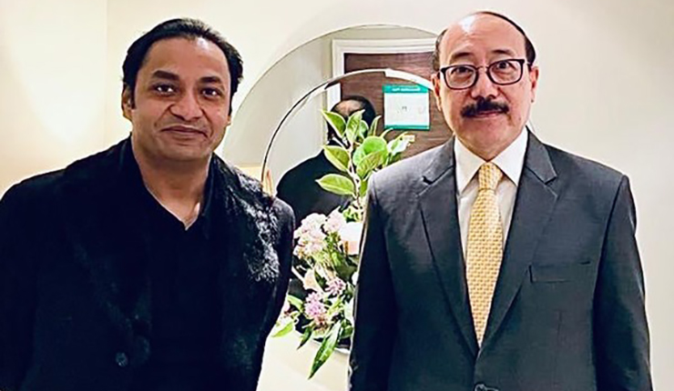 হর্ষ বর্ধন শ্রিংলার সঙ্গে সায়েম সোবহান আনভীর