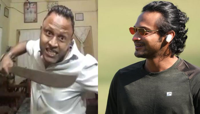 ফেসবুক লাইভে এসে দা দেখিয়ে সাকিবকে হত্যার হুমকি
