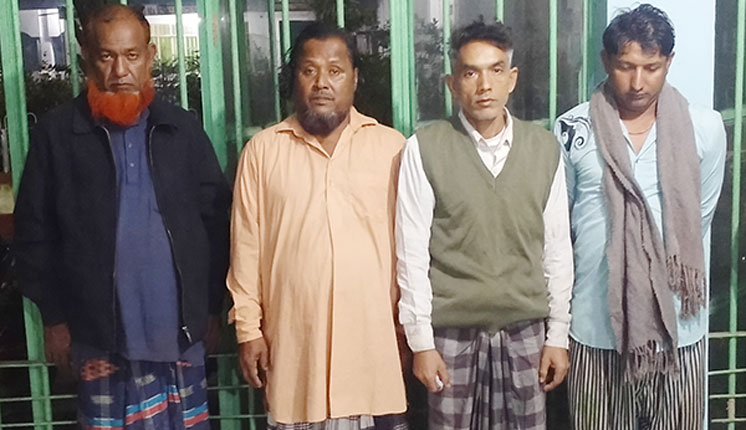 কিশোরগঞ্জে চার জুয়াড়ি গ্রেফতার