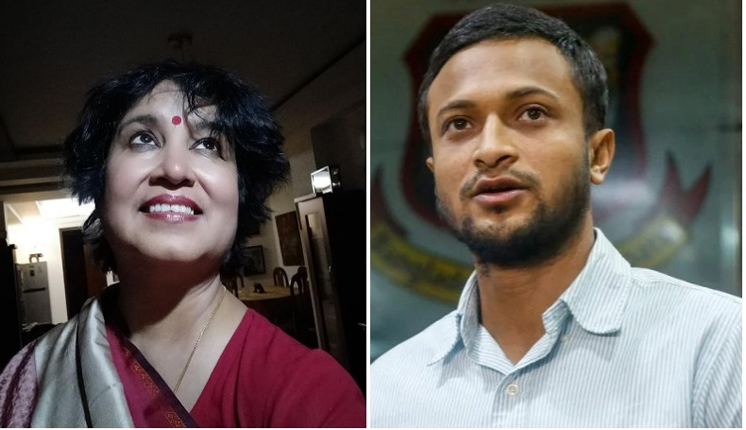 সাকিবের ক্ষমা চাওয়া উচিত হয়নি : তসলিমা নাসরিন