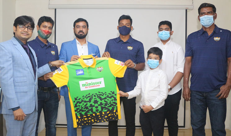 বঙ্গবন্ধু টি-২০ কাপের জার্সি উন্মোচন করল মিনিস্টার গ্রুপ রাজশাহী