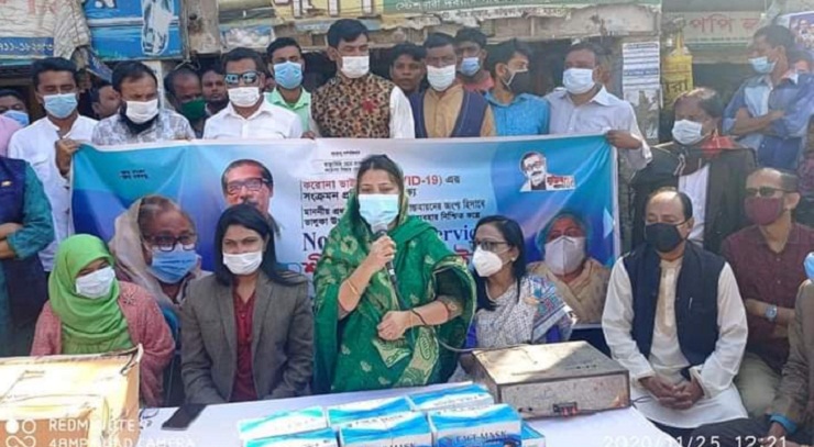ভালুকায় ‘নো মাস্ক নো সার্ভিস’ ক্যাম্পেইন 