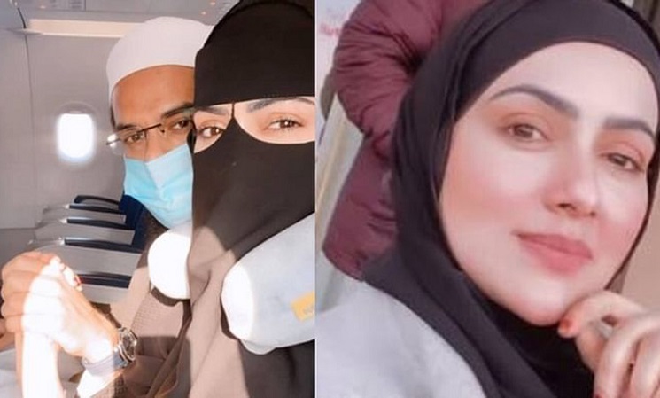 স্বামীকে নিয়ে মধুচন্দ্রিমায় কাশ্মীরে গেলেন সানা খান