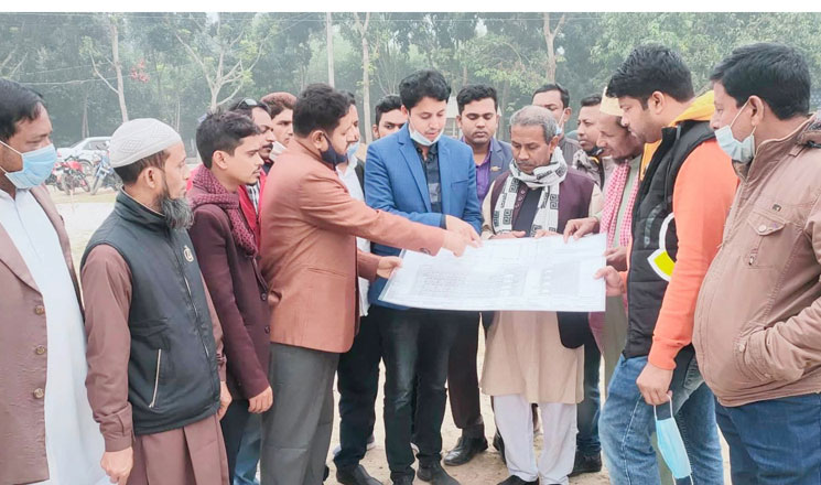 বাগমারায় গোপালপুর মাদ্রাসার চারতলা একাডেমিক ভবনের ভিত্তি প্রস্তর স্থাপন
