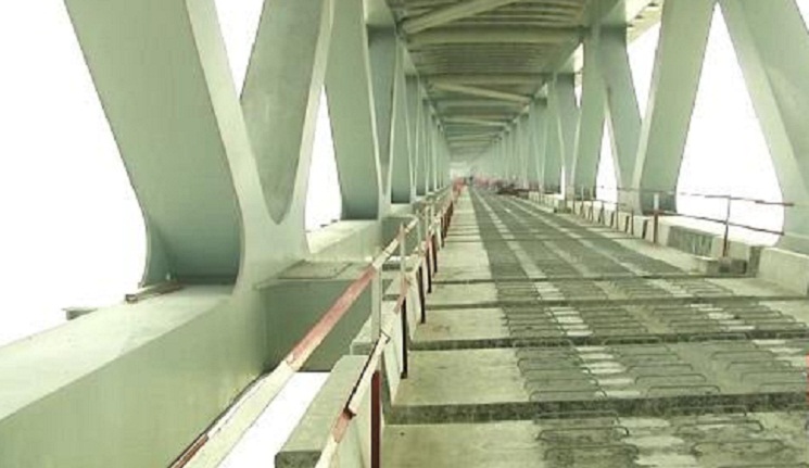 পদ্মা সেতুতে বসেছে অর্ধেকের বেশি স্ল্যাব