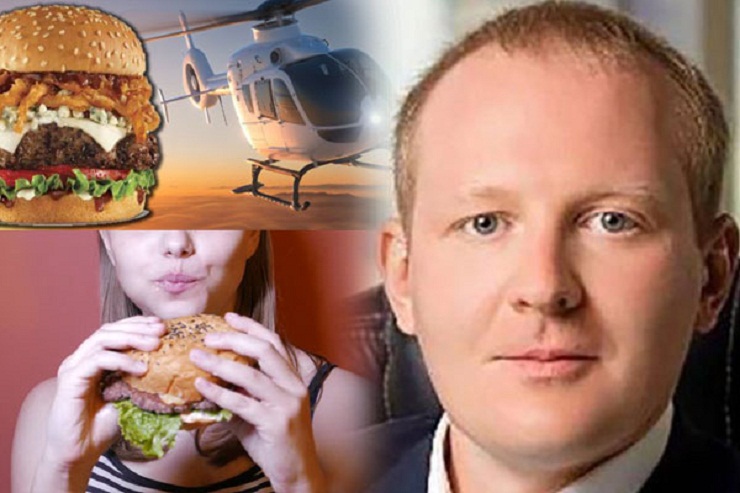 প্রেমিকাকে নিয়ে সামান্য বার্গার খেতে সোয়া ২ লাখ টাকায় হেলিকপ্টার ভাড়া!