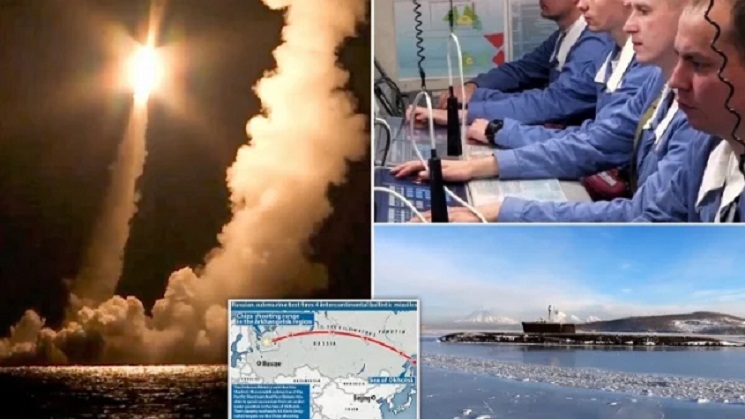 পরমাণু সাবমেরিন থেকে ব্যালিস্টিক ক্ষেপণাস্ত্রের পরীক্ষা চালাল রাশিয়া