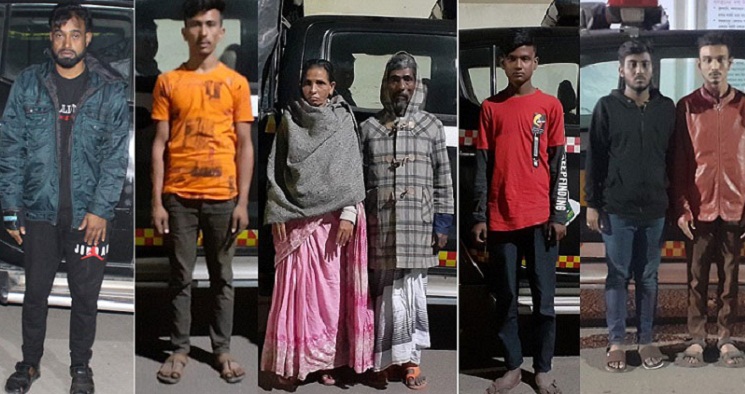 রাজধানীতে র‌্যাবের অভিযানে ৭ মাদক ব্যবসায়ী আটক