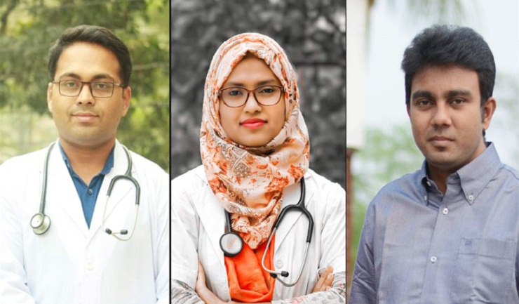 বিনামূল্যে চিকিৎসাসেবা দিচ্ছেন ৩ চিকিৎসক 