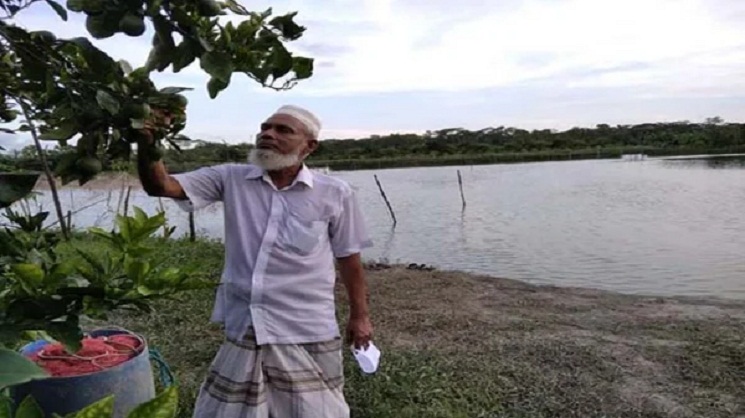 বার্ধক্য জয় করে কৃষিতে স্বাবলম্বী হুমায়ূন