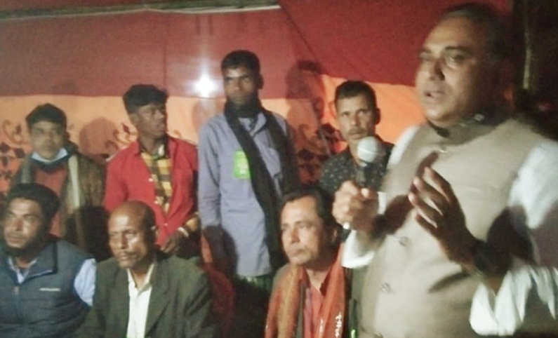 পান্ডার গাঁও দশনলি মোকাম পরিদর্শনে চেয়ারম্যান প্রার্থী হুমায়ুন কবির   