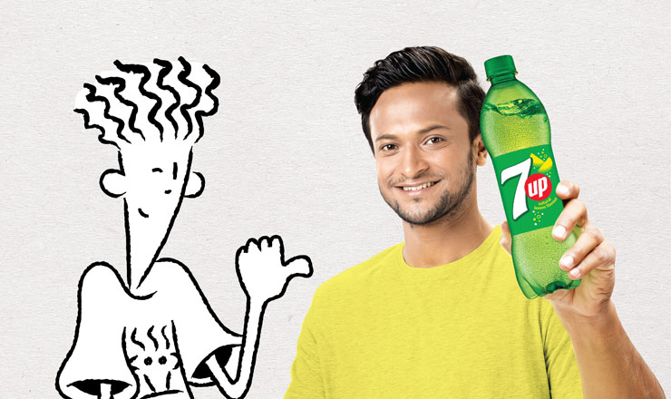 সেভেনআপ'র ব্র্যান্ড অ্যাম্বাসেডর হলেন সাকিব