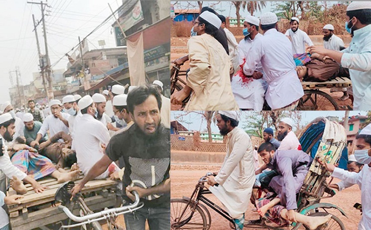 হাটহাজারী থানায় হেফাজতের হামলা, গুলিতে নিহত ৪