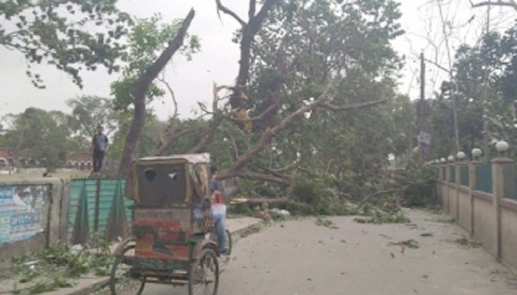 কালবৈশাখী ঝড়ে মা-মেয়ের মৃত্যু