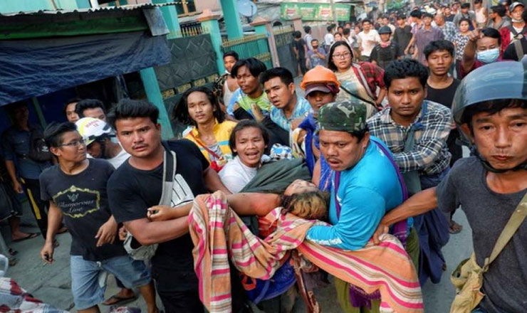 মিয়ানমারে জান্তা সরকারের হাতে নিহত ৭০১