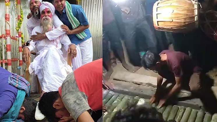 ঢোল বাজিয়ে নেচে গেয়ে কিশোরের লাশ দাফন