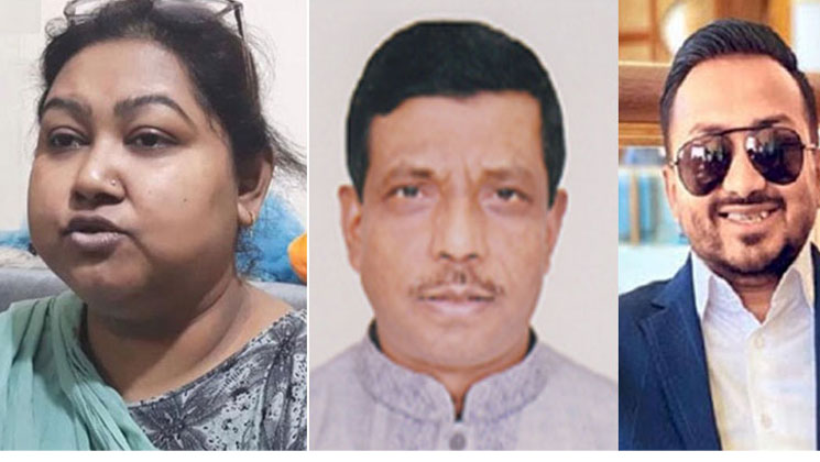 নুসরাতের পেছনে নজরুল আর শারুন