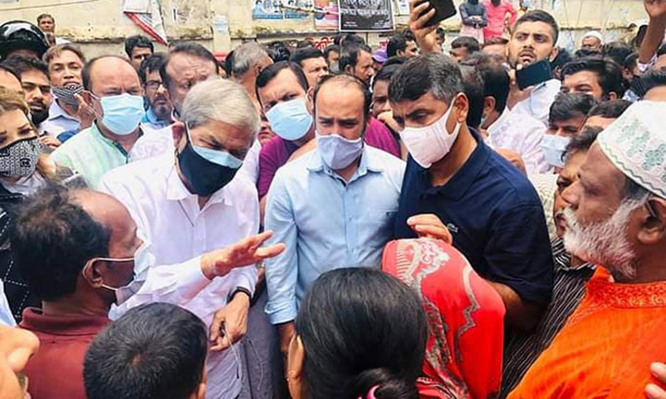 বস্তিবাসীদের জন্য স্থায়ী বাসস্থানের দাবি ফখরুলের