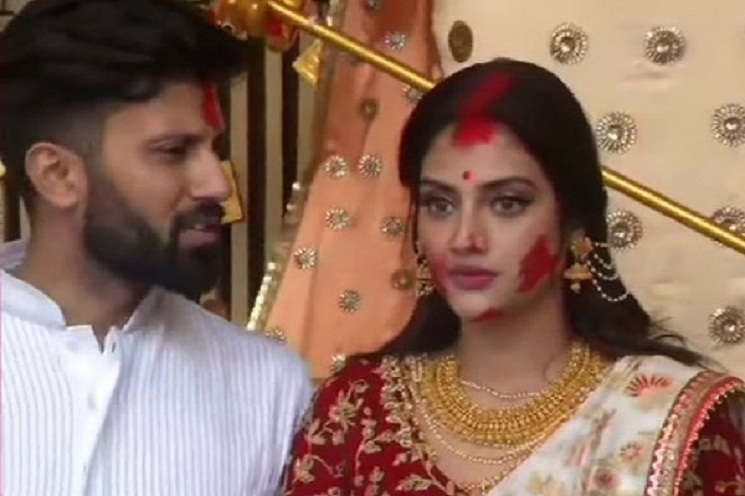 ‘লিভ টুগেদার’ নিয়ে নুসরাতের বক্তব্যের জবাবে যা বললেন নিখিল