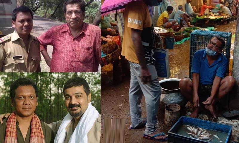 লকডাউনে কাজ নেই, বাজারে মাছ বিক্রি করছেন অভিনেতা